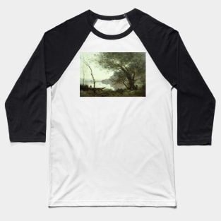 The Boatman of Mortefontaine by Jean-Baptiste-Camille Corot Baseball T-Shirt